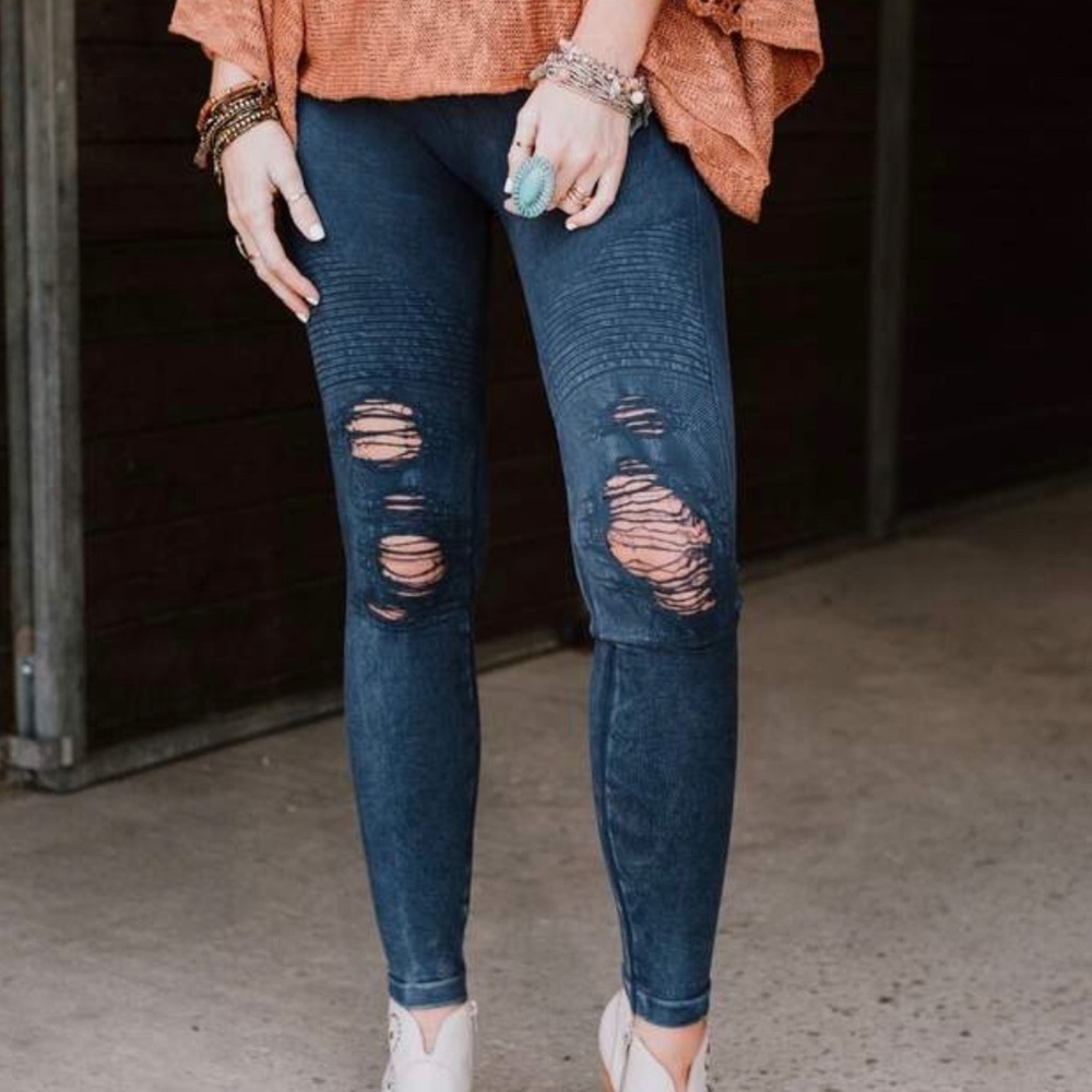 Vintage ripped Jeggings